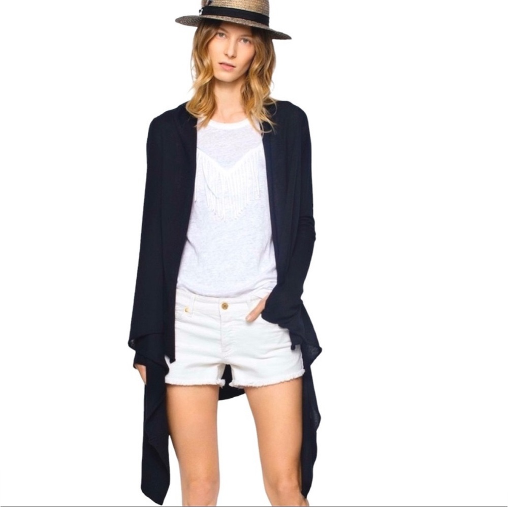 Zadig & Voltair. 100% Cashmere. NWOT. Navy. One size fits all.